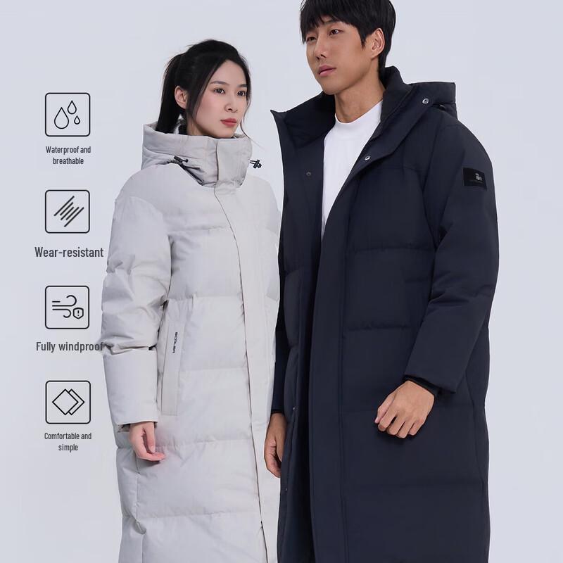SCALER Unisex Outdoor Thickened Long Down Jacket F6126609