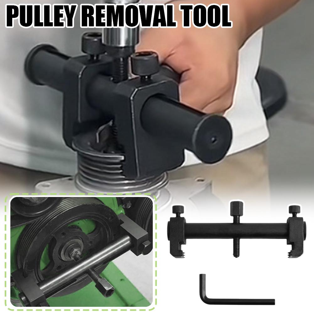 Adjustable Threaded Crankshaft Pulley Removal Tool Universal Puller For Ribbed Drive Pulley Crankshaft Remover Car Repair T N4Q4
