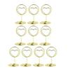 10Pcs Love Heart Table Number Holder Place Card Photo Picture Clip Memo Note Card Stand Wedding Anniversary Birthday Party Centerpieces