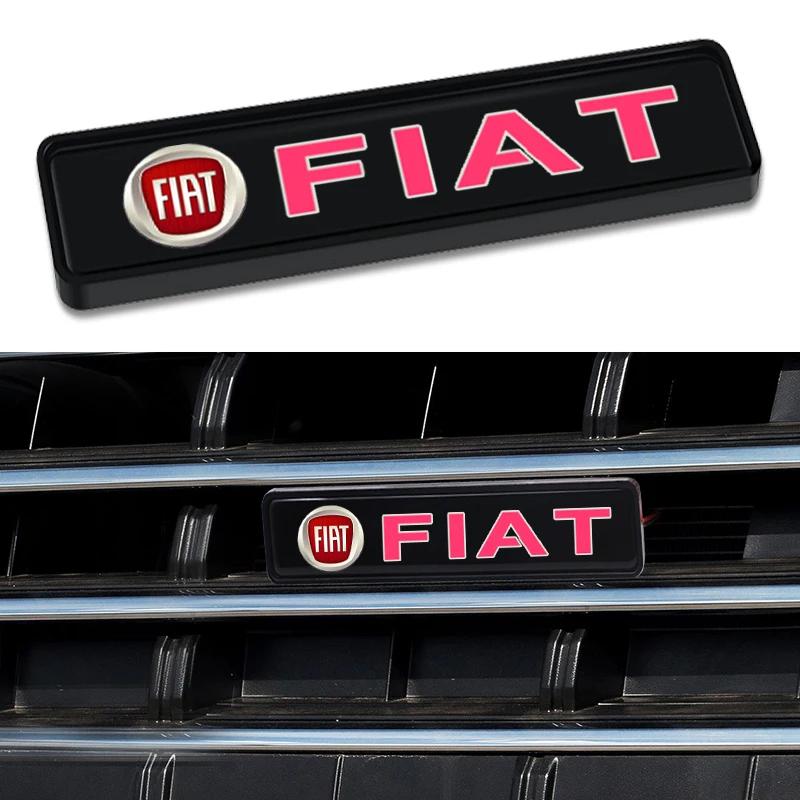 Auto Frontabdeckung Kühlergrill Lampe Emblem Dekoration LED Beleuchtung für FIAT Abarth 500 Panda Bravo Punto Tipo Linea Ducato Freemont