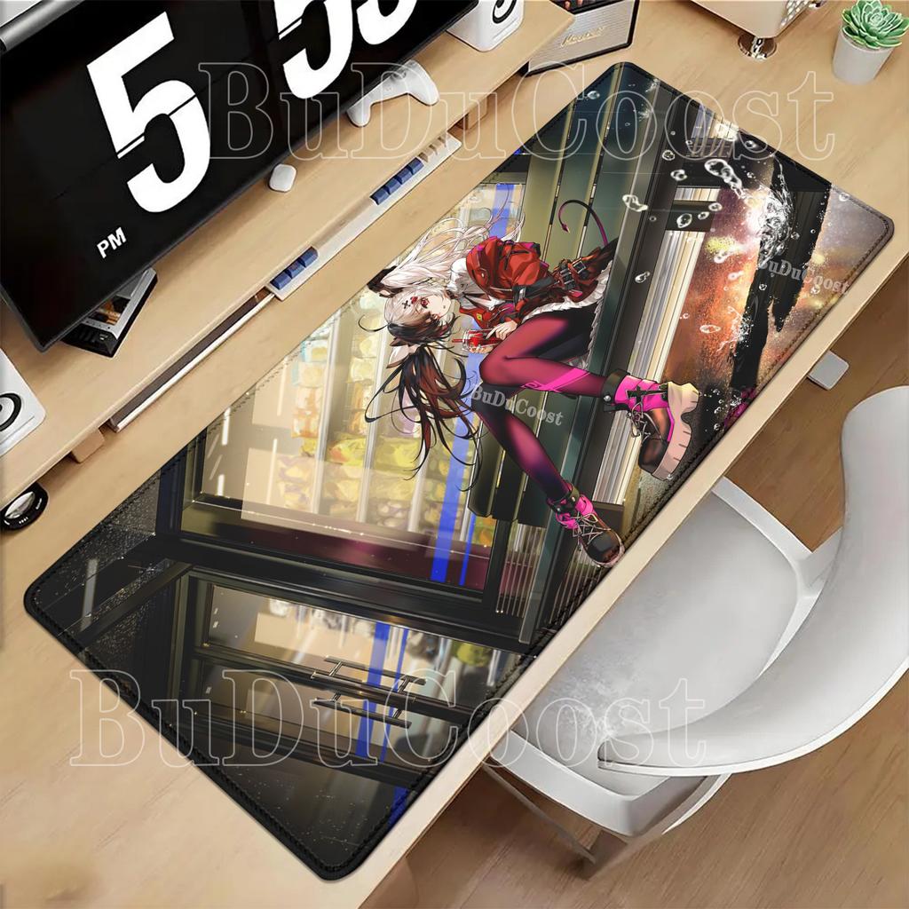 Neverness To Everness Lacrimosa NTE Mousepad Kawaii Anime Girl Mouse Pad PC Non-Slip Rubber Edge Locking Gaming Office Desk Mat