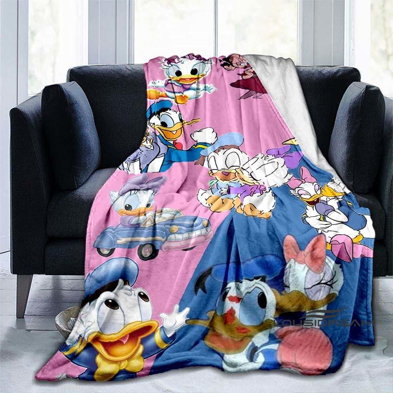 Cute Cartoon Daisy Duck Blanket Soft and Comfortable Perfect for Home Décor Bedroom Living Room and Sofa Throw