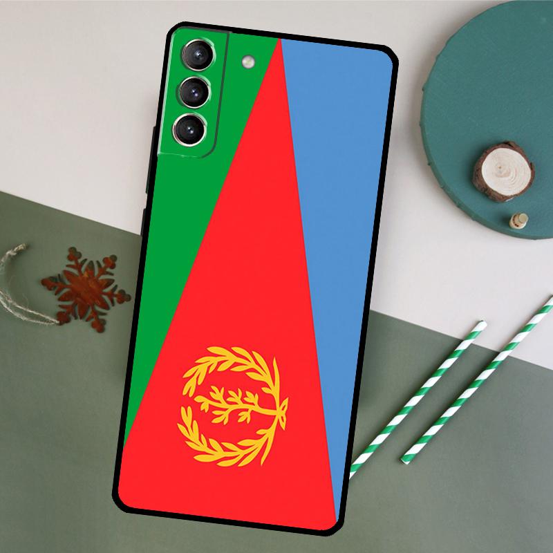 Eritrea Flag Phone Case For Samsung Galaxy S26 S25 Ultra S20 S21 S22 S23 S24 S10 Plus S25 FE Back Cover