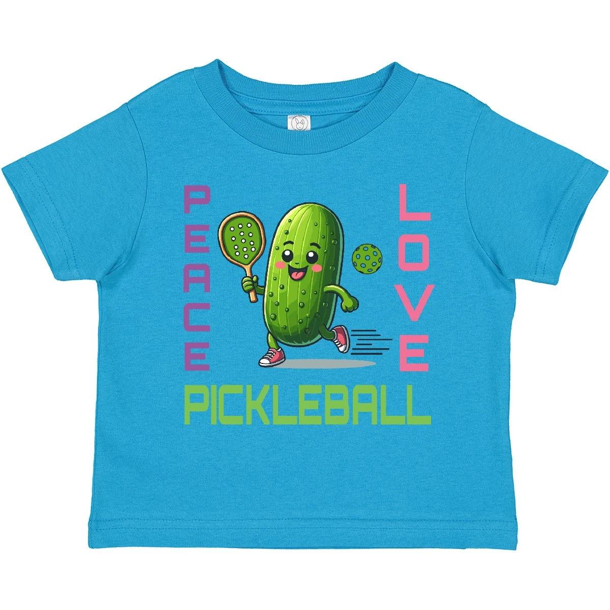 Inktastic Funny Peace Love Pickleball Toddler T-Shirt Team Partner Future Player 150