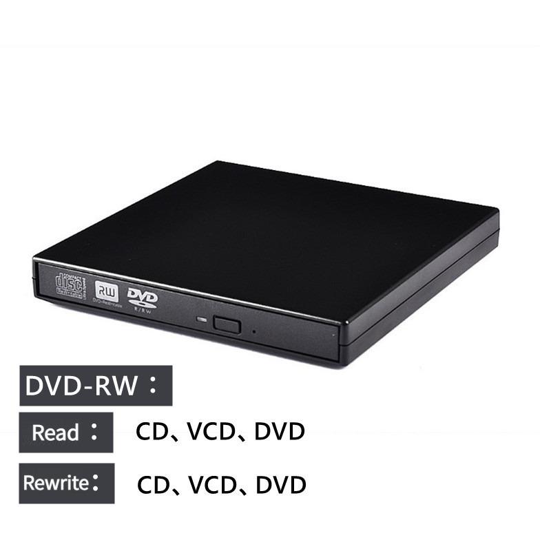 Externá CD DVD mechanika, USB 2.0 Slim Prenosná Externá CD-RW Mechanika DVD-RW Napaľovačka Zapisovačka Pre Laptop Notebook PC Stolný Počítač
