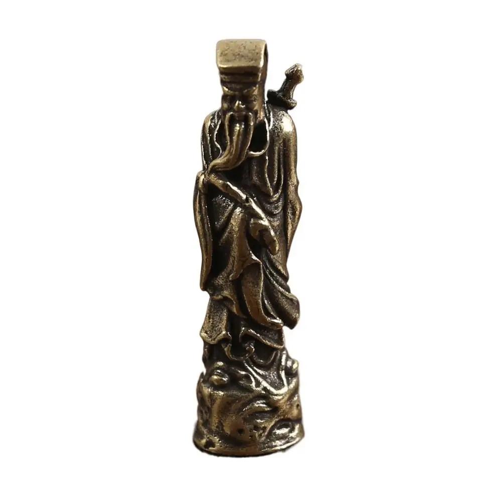 Vintage Copper Crafts Buddha Sculpture Handmade DIY Buddha Pendant Accessories Carved Buddha Miniatures Home Decor