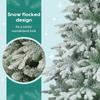 7ft Indoor Xmas Full Tree With Wreath, Artificial Xmas Tree Christmas Tree With 380 LED Lights And 1300 Tips, Indoor Xmas Tree