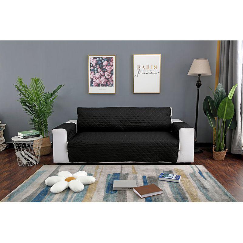 

Диван 3 размеров Чехол для дивана Моющиеся Чехлы для подлокотников Противоскользящий Чехол для кресла 1Seat чёрный