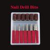 6pcs Electric Drill Manicure Head Cutter Nail Art Tool Nail Drill Bit Gel Polish Remover Set Machine