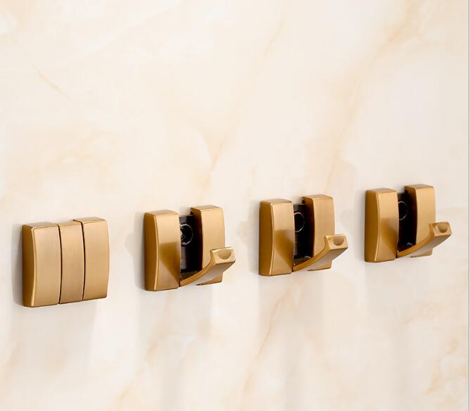 Cârlig Robă Negru Tuqiu Pliabil Cu Aspect Antic Umeraș Raft Haine Cârlig Prosop Aluminiu Cârlig Bucătărie Agățător Ușă Montat pe Perete