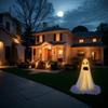 Battery Power Standing Phantoms Halloween Yard Decors 165cm Height Eerie Atmosphere Creation For Porch Garden