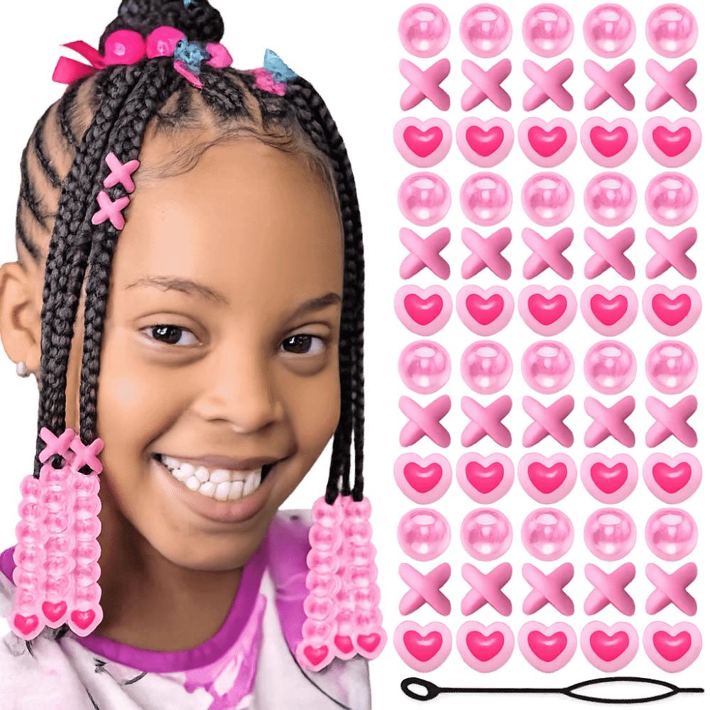 Multi-Color Colorful Hair Beads Kits DIY Painless Braiding Beads New Dreadlock Braids Decor  Girls