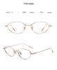 Pure Titanium Cat-Eye Eyeglass Frame 55 - Super Light, No-Makeup Style, Little Fox Design