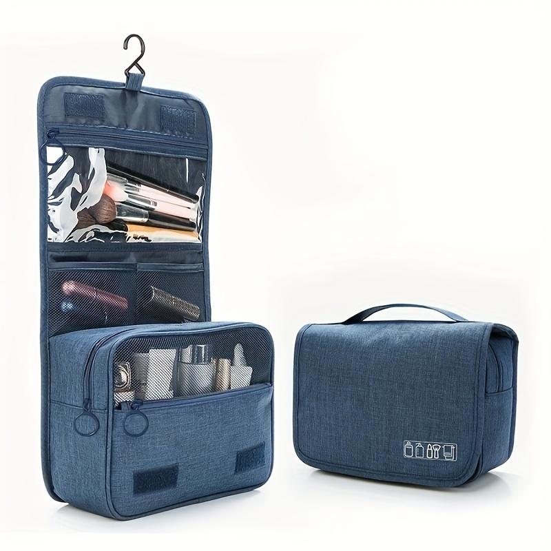 

Multi-functional Large Makeup Bag, Wet/Dry Separation Multiple Compartments, for Travel Business Cosmetics & Personal Care темно-синий
