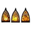 Halloween Lantern Lights - Decoration Vintage Led Pumpkin Lights | Tabletop Skeleton Pumpkin Castle Lantern | Lamp Ornament