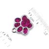 DIY Dog Paw Print Pendant: Glittery Customizable Pet Tag with Logo Printing Options