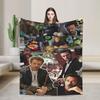 Dr. Gregory House Television Photo Collage Flannel Blanket Warm Throw Blanket for Outdoor Travel Office Bedspread Sofa Bed Cover