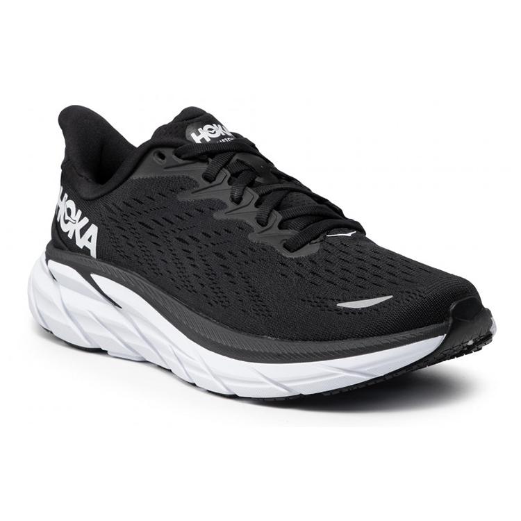 HOKA One One Clifton 8 Wide 'Black White' Women's 1121375-BWHT