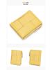 Women's Short Lambskin Woven Wallet: Foldable Card Holder & Zipper Coin Purse (2025)