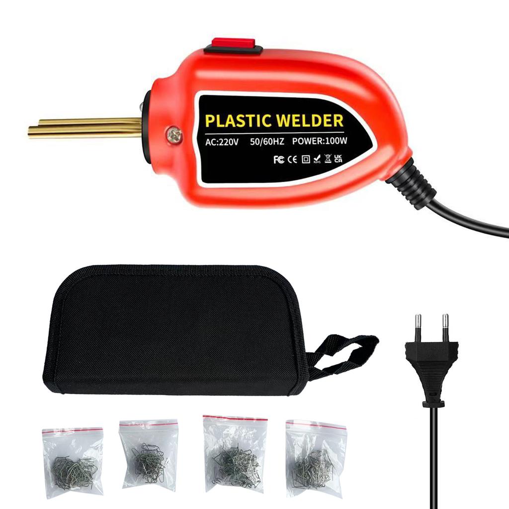 100W Plastic Welding Mini Hot Stapler Plastic Welding Plastic Welder Gun Kit for Car Bumper Repair Tools