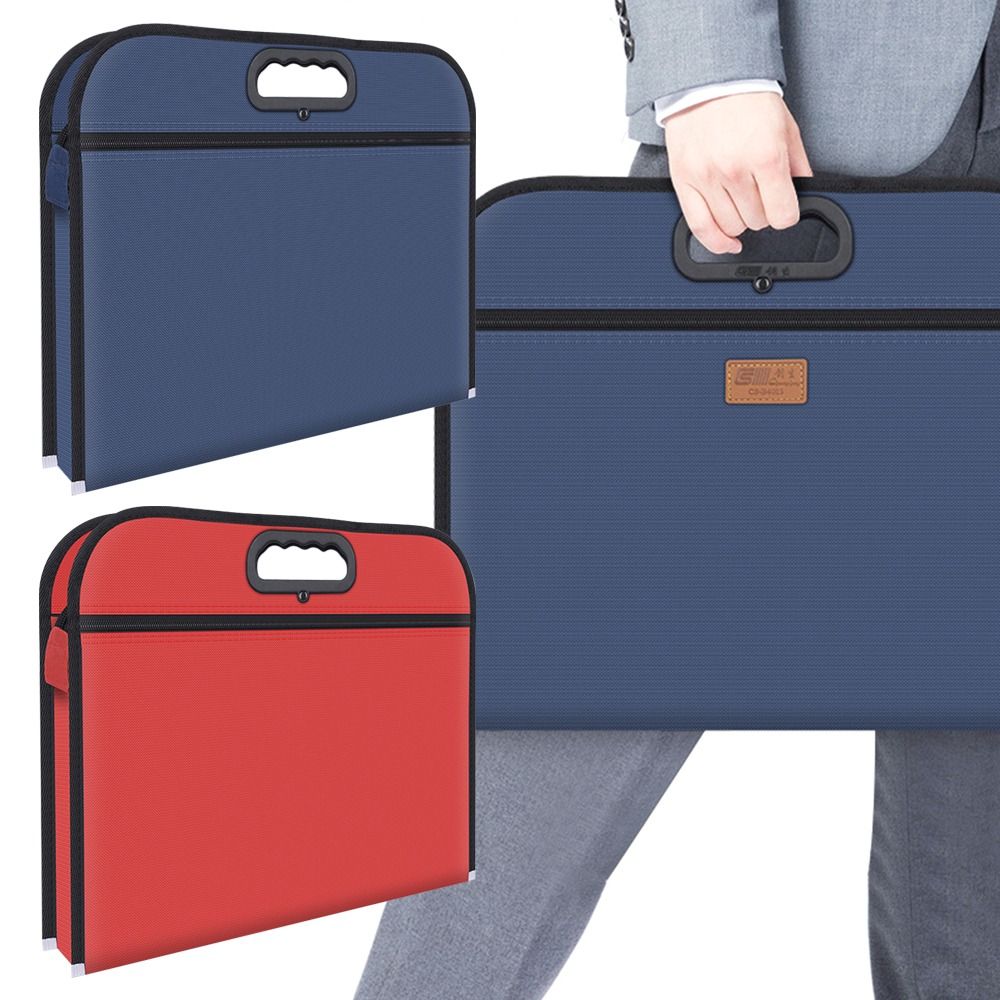 Large Capacity Test Paper Storage Folder Canvas File Organizer Fashion File Bag