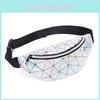 Luxurious Geometric Holographic Waist Bags For Women Versatile Fanny Belt Packs