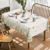 Polyester Vintage Frühling und Sommer Blumen Tischdecke, frische Wildblumen und Wildgras Polyester Tischdecke, waschbar