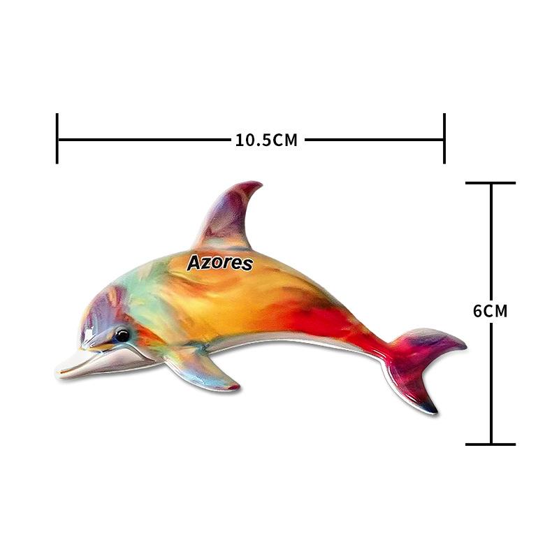 Handmade Cute Dolphin Ocean Refrigerator Magnet - Personalized Home Decor Souvenir