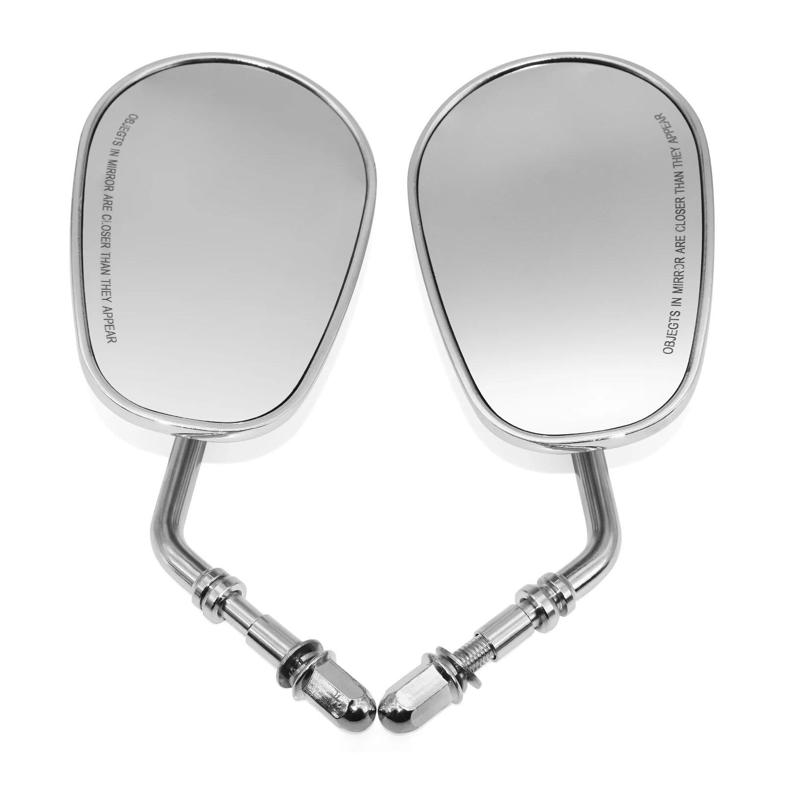 

8 мм мотоциклетные зеркала для Road King Sportster Street Glide Electra Glide Dyna Softail Road Glide, цельнометаллический вынос и корпус