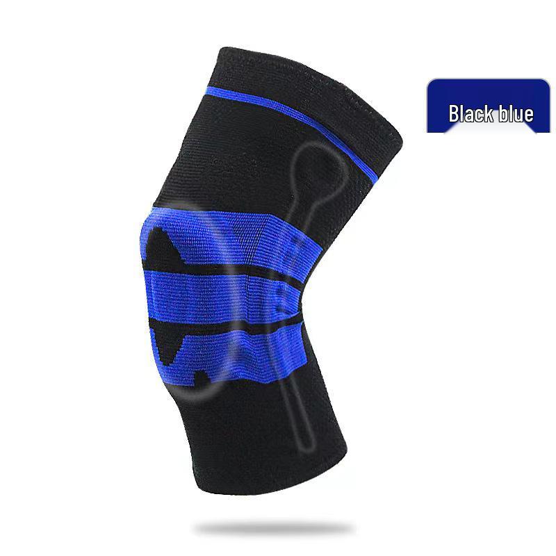 

Дышащие компрессионные наколенники для спорта и велоспорта Basic XL Double Pack синий/чёрный