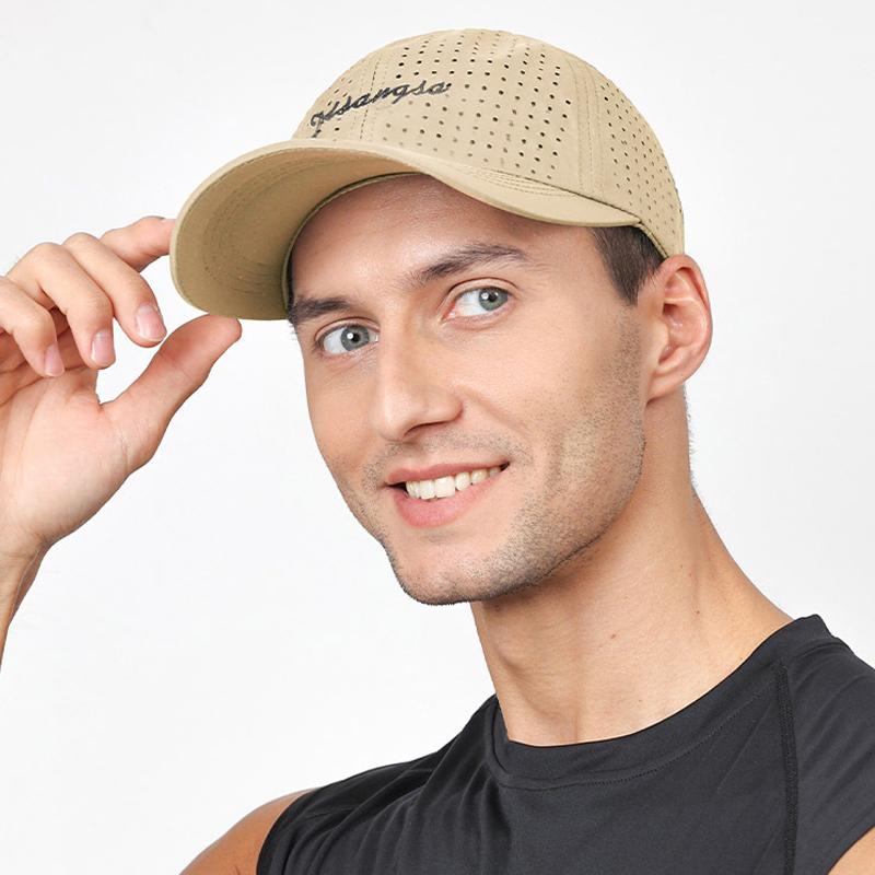 Embroidered Men's Summer Breathable Baseball Cap Sunscreen Quick-Drying Peak Cap Sunshade Cap