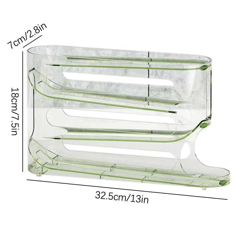 4 Layer Slide Egg Storage Box Ladder Style Egg Box Storage Refrigerator Side Door Large Capacity Automatic Egg Rolling Machine