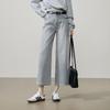 ESE-Y Women's Four-Way Stretch Cropped Wide-Leg Jeans