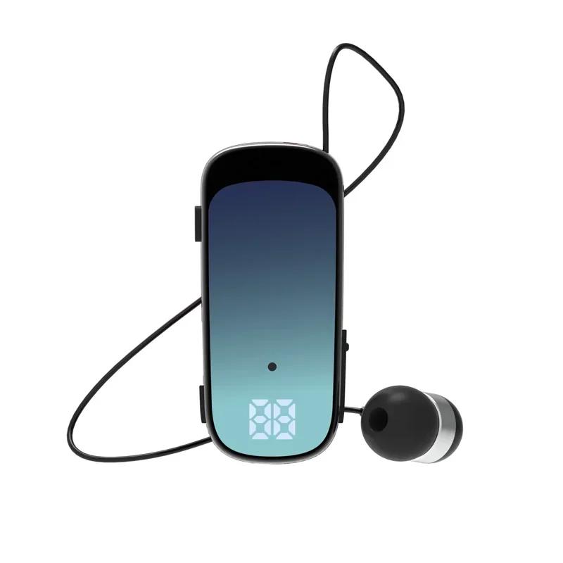 Lavalier Business Bluetooth 5.2 Headphone Call/Music 20H Noice Cancelling Wireless Earphone Vibrate Remind Headset Sport Earbuds