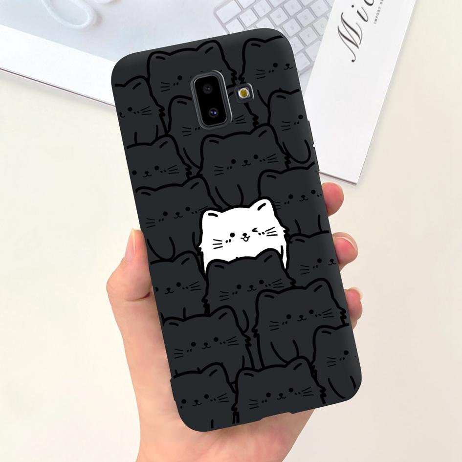 For Samsung Galaxy J4 J6 Plus 2018 Case Popular Flower Soft Silicone Phone Back Cover For Samsung J6Plus J4Plus J610F J415F Capa