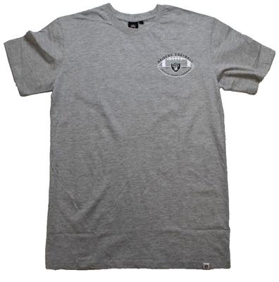 NFL Team Apparel Mens Las Vegas Raiders Football Gray Shirt New S-2XL Unisex T-Shirt