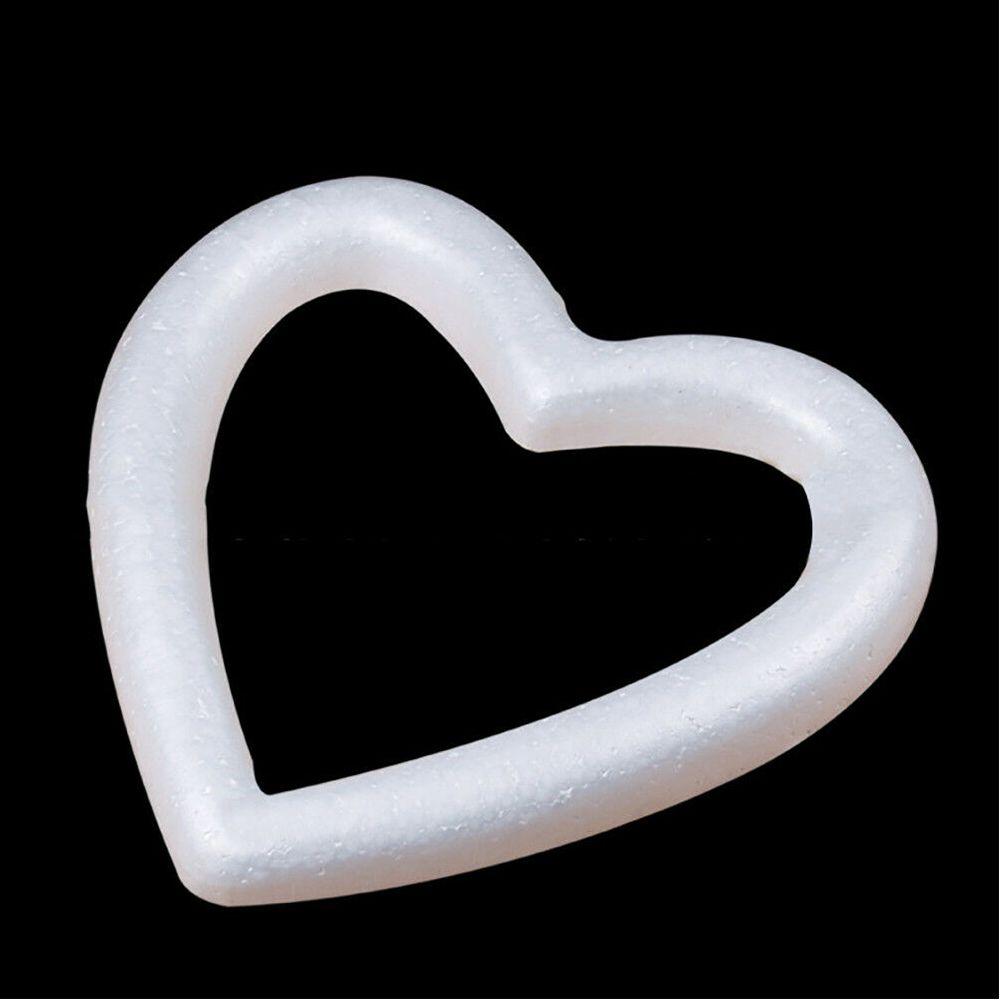Polystyrene Wedding Decor Party Decoration Valentine's Day Heart Foam Mould White Craft Balls