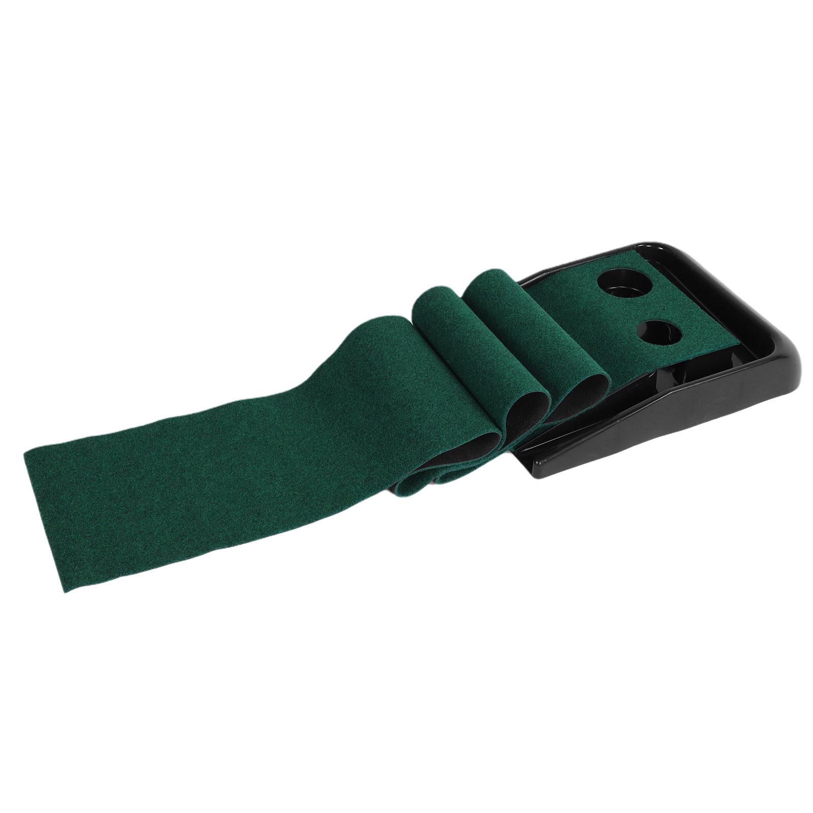 2.5M Indoor Golf Putting Trainer Foldable Practice Putting Mat Golf Green Fairway Pad