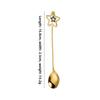 304 Stainless Steel Mixing Spoon with Long Handle Love Heart Star Shape Pendant Fruit Yogurt Honey Mixing Fork Kitchen Tableware