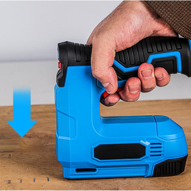 3.7V Household Small Electric Straight Nail Gun Wireless Portable Electric Nail Gun Woodworking Power Tool