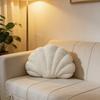 4 Colors Shell Shaped Plush Pillow - Adorable Fluffy Throw Cushion for Bed, Sofa & Wedding Decor