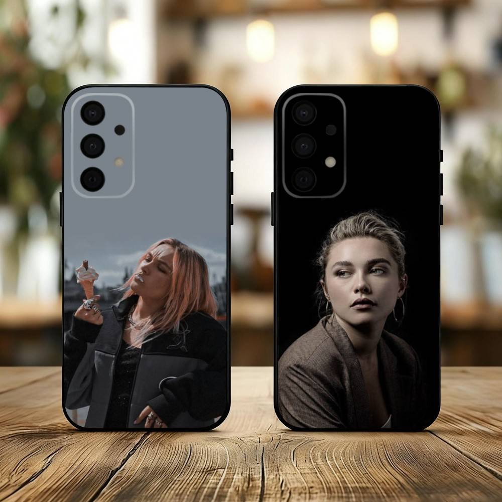 Indie-Darling F-Florence P-Pugh Phone Case For Samsung Galaxy A73,A72,A71,A70,A53,A52,A51,Soft Silicone Black Cover