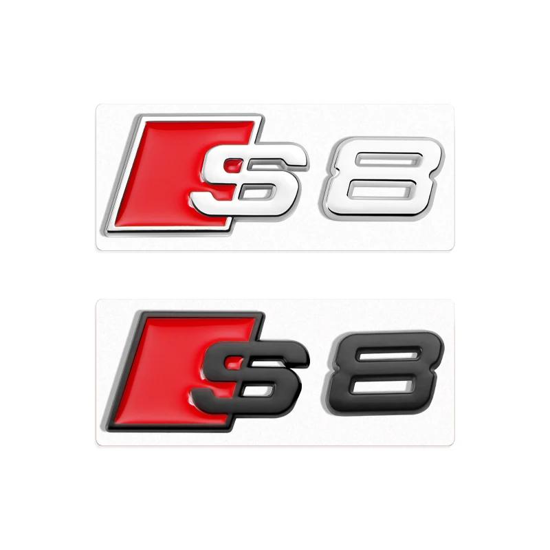 1Pc A3 A4 B8 8P 8V B6 A5 A6 TT RS3 RS4 RS5 RS6 RS7 RS8 Badge Car Body Rear Trunk ABS Emblem Sticker Decoration Accessories