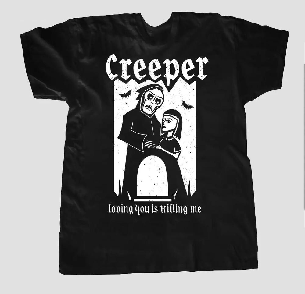 Редкая ХЛОПКОВАЯ Футболка Подарок для Фанатов S-5XL Унисекс Футболка с Логотипом Группы CREEPER S