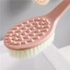 Long Handle Bath Shower Brush Non-slip Grip Soft Massage Bristles for Deep Cleansing Back Skin Bathroom Use