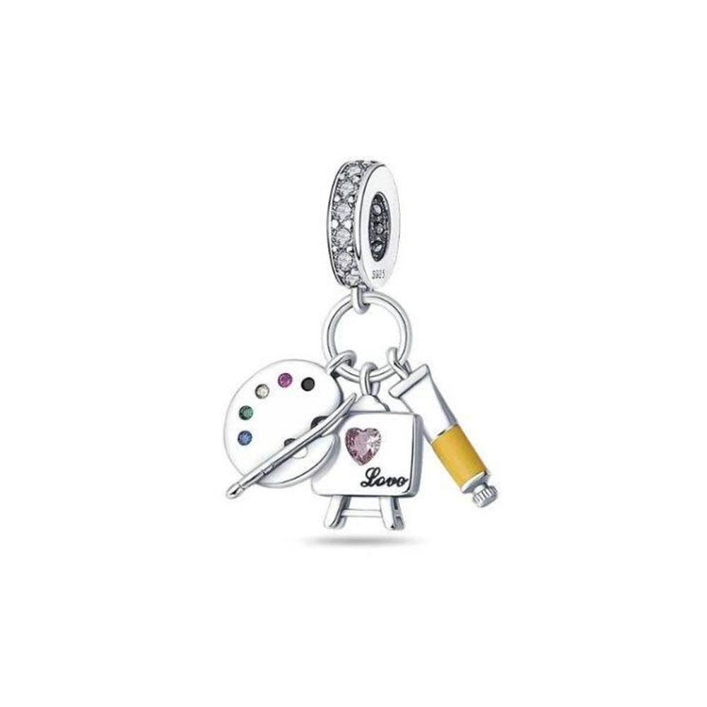 New Copper Charm Football Baseball Tennis Dumbbell Golf Pendant Fit Original Diy Bracelet Women'S Jewelry Cowboy