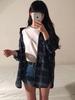 Women's Long Sleeve Plaid Cardigan Shirt - Casual Autumn Loose Fit Top
