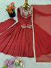 Women Anarkali Gown Salwar Suit Salwar Kameez With Dupatta Set Indian Designer Ethnic Wear