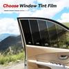 Solar Car Window Tint Film VLT 1% 5% 15% 25% 35% 50% Privacy Black Dark Window Film Car Window Sunshade Darkening Foil For Car