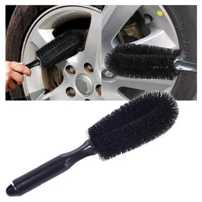 1PC Auto Radbürste Reifen Reinigungsbürsten Werkzeuge Auto Felgenwäscher Reiniger Duster Griff Motorrad Lkw Räder Auto Detaillierung Pinsel